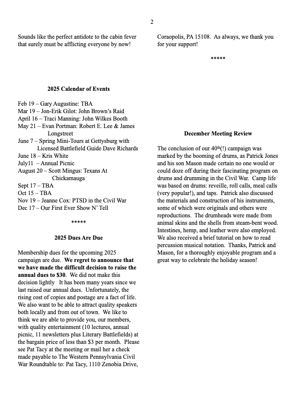 Feb '25 News
