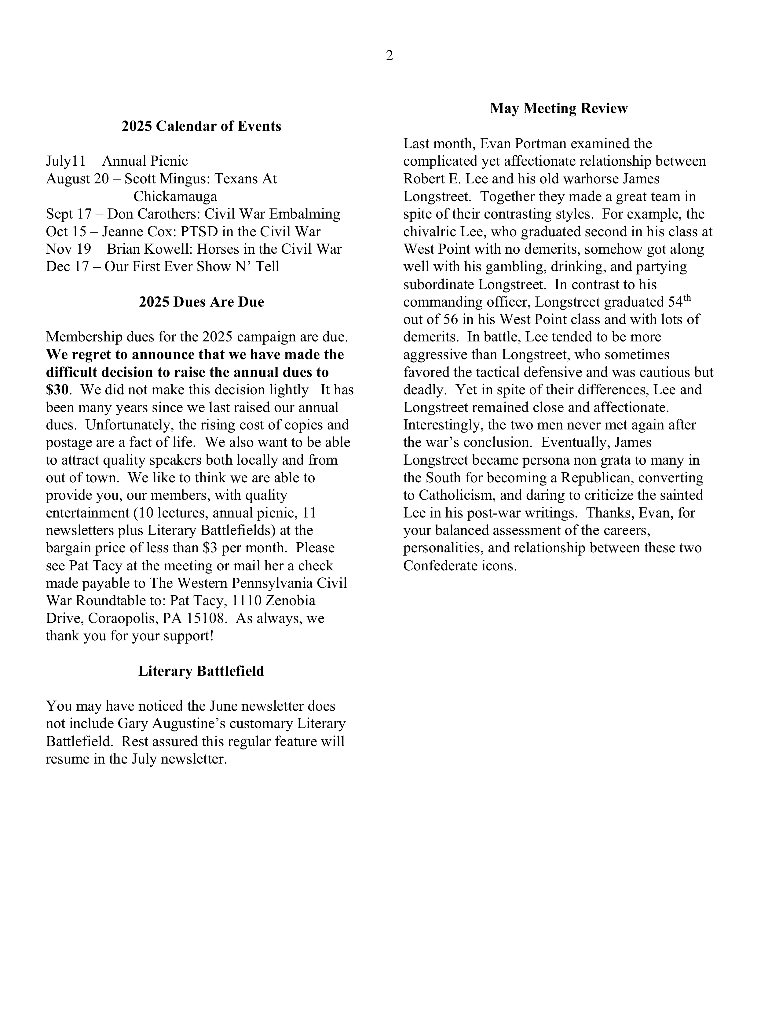 May '25 News